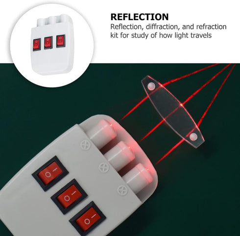 Totority Three-line Light Source Optical Tools, Semiconductor Teaching Tool for Optical Physics Experiments