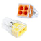 100PCS Push-in Wire Connector, 20-12AWG Wire Nuts Splice Terminal - 2Port-50PCS and 4Port-50PCS