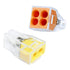 100PCS Push-in Wire Connector, 20-12AWG Wire Nuts Splice Terminal - 2Port-50PCS and 4Port-50PCS
