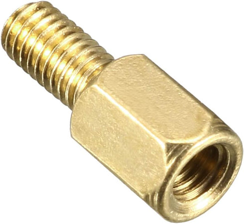 uxcell M3x6mm Male-Female Brass Hex PCB Motherboard Spacer Standoff, 50pcs for FPV Drone