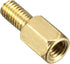 uxcell M3x6mm Male-Female Brass Hex PCB Motherboard Spacer Standoff, 50pcs for FPV Drone