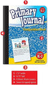 Better Office Products Primary Journal, Hardcover, 100 Sheet Notebook for Grades K-2, One Subject
