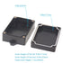 Zulkit Junction Box, ABS Plastic Dustproof Waterproof IP65 Universal Electrical Boxes, Black 3.94 x 2.68 x 1.57 Inch