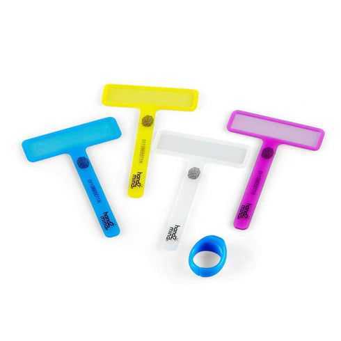 hand2mind FingerFocus Highlighter, Guided Reading Strips, Dyslexia Tools for Kids, ADHD Tools, 6 Pack Special Education