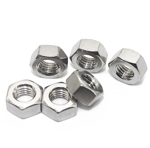 Hooshing 50PCS M8 x 1.25 Stainless Steel Hex Nuts, 304 Fasteners