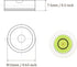 5pcs Small Circular Bubble Spirit Levels, Mini Round RV Leveling Tools for Travel Trailer, 17.5mm Diameter