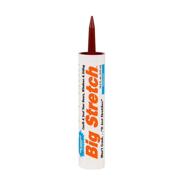 Sashco 10012 10.5oz Redwood Big Stretch Caulk & Seal, 10.5-Ounce