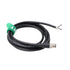 M12 5 Pin Male A Coding Sensor Cable to Bare Wire for Industrial Controls, Device Network DeviceNet, 2m