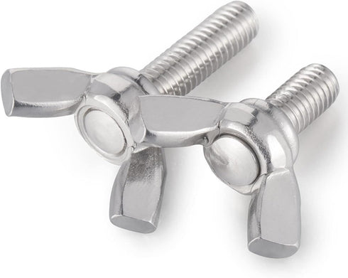 M5 Metric Wing Bolt, Stainless Steel Butterfly Screw, Pack of 10 (M5 * 20mm)