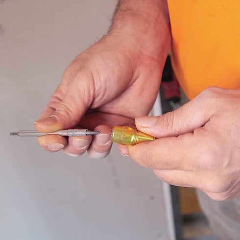 Klein Tools 32613 Multi-Bit Screwdriver: Precision HVAC 3-in-1 Pocket Screwdriver with Phillips, Slotted, and Schrader