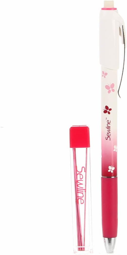 Sewline Mechanical Fabric Marking Pencil Plus, 6 Lead Refills