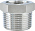 Joywayus Stainless Steel Hex Head Bushing Reducer Pipe Fitting, 1/2 NPT Male × 1/8 NPT Female (Pack of 2)