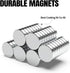 220 Pcs Small Neodymium Magnets, 2mm Rare Earth Heavy Duty Magnets for Whiteboard DIY Building Craft, Office Magnets