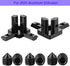 8Sets 3-Way End Corner Bracket Solid Connectors for 2020 Series 6mm Slot Aluminum Profile Accessories