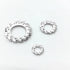 700pcs Galvanized Serrated Tooth Lock Washer Flat Washer Set for Electrical Connections, M3/M4/M5/M6/M8