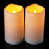 Solar Flameless Candles, Outdoor Waterproof Flickering LED Light Candles for Lantern Garden Camping Decor, Set of 2