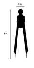 EMI Deluxe EKG Caliper and EKG Ruler Combination Set - EKR-453