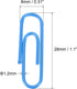MECCANIXITY Paper Clips Small Size 1.1 Inch Vinyl Coated to Prevent Tearing Pages with Box for Organize Office Home Blue Count 200 by MECCANIXITY
