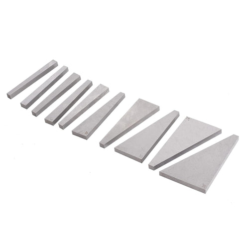 kimllier 10Pcs Angle Gauge Block Set, Steel Gauge Block Machinist Tool 1 to 30 Degree with Box, Accuracy