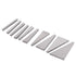 kimllier 10Pcs Angle Gauge Block Set, Steel Gauge Block Machinist Tool 1 to 30 Degree with Box, Accuracy