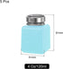 MECCANIXITY Solvent Alcohol Dispenser, 120ml/4oz Blue Push Down Liquid Dispenser Pump for Makeup and Cleanser