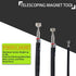 Set, 3Pcs 4Pcs Telescoping Magnetic Pickup Tool Round and Square Inspection Mirror Telescoping with LED Lights, Magnet