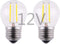 2W LED Mini Globe Bulb, Dimmable E26 Medium Base, 2700K Warm White Light, 25W Incandescent Replacement, 2 Pack