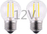 2W LED Mini Globe Bulb, Dimmable E26 Medium Base, 2700K Warm White Light, 25W Incandescent Replacement, 2 Pack