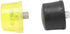4 Pcs Rubber Hammer Replacement Striking Head, Yellow Black Plastic Mallet Tips Set for Crafts