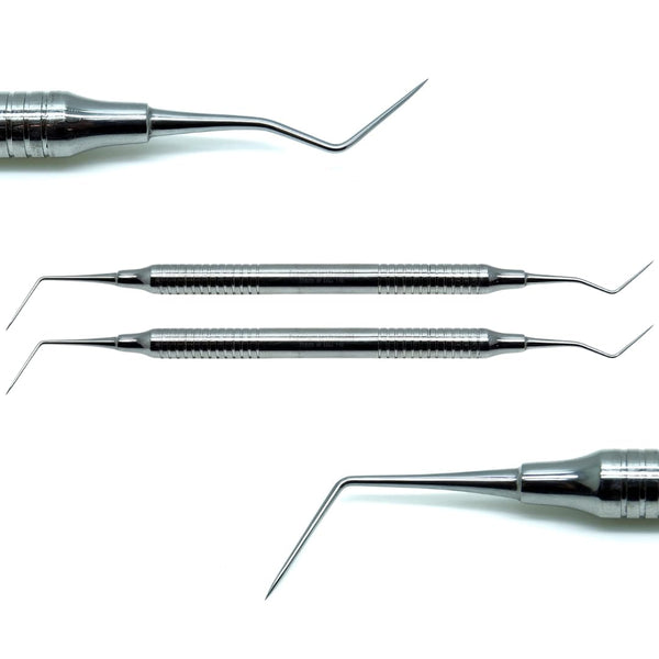 NOMI BROTHERS Professional Dental Diagnostic Probe Explorer DG16, Double Ended, Stainless Steel, Hollow Handle,
