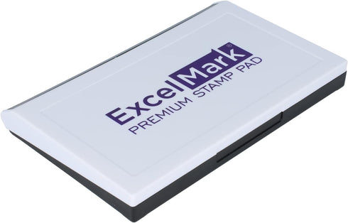 ExcelMark Extra Large Rubber Stamp Ink Pad 4-1/4" by 7-1/4” (Purple)