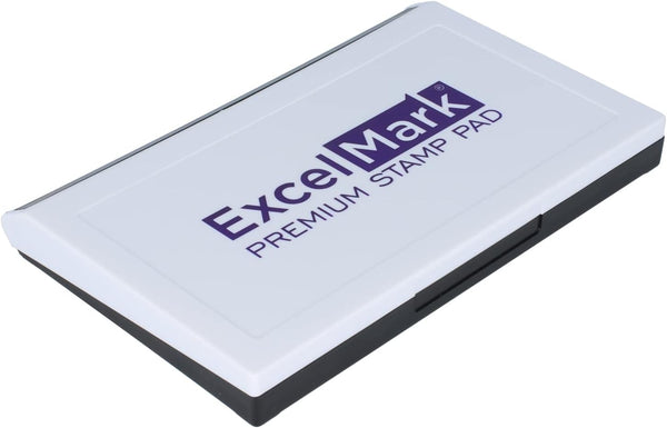 ExcelMark Extra Large Rubber Stamp Ink Pad 4-1/4" by 7-1/4” (Purple)
