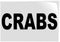 Fastasticdeals Decal Stickers Multiple Sizes Crabs Black Food Bar Restaurant Truck Industrial Vinyl