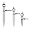 3 Pieces Adjustable Lockable Spring Leather Wing Divider, 4/6/8 Inch Carbon Steel Caliper Measuring Compass Tool