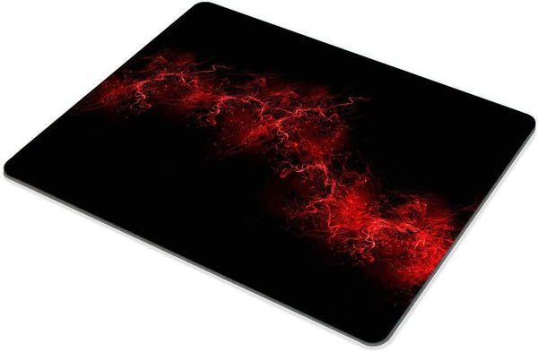 SSOIU Black Background Red Paint Explosion Burst Mouse Pad, Rectangle 240x200x3mm
