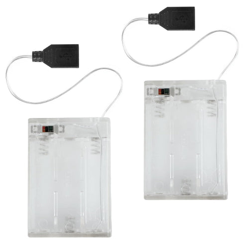 YCQDDA (2 PCS) Portable USB Battery Pack for 5V LED Neon Signs Battery