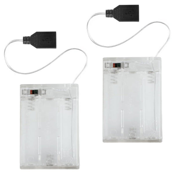 YCQDDA (2 PCS) Portable USB Battery Pack for 5V LED Neon Signs Battery