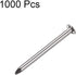 uxcell Small Tiny Hardware Nails Carbon Steel 1.4X19mm(DxL) for DIY Decorative Wooden Boxes Accessories Silver Tone 1000pcs
