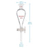 stonylab Borosilicate Glass 60 ml Heavy Wall Conical Separatory Funnel with PTFE Stopcock, 19/26 Joints