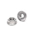 QXSKSLH 25 M8 M8-1.25mm 304 Pieces Flange Nuts, Serrated Hex Flange Lock Nuts, Stainless Steel,Plain Finish