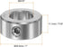HARFINGTON 2pcs Shaft Collar, 9/16" Bore 304 Stainless Steel Set Screw for Wheel Barrow Axle, Machine Tools