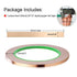 Oubaka Copper Foil Tape, Double-Sided Conductive Adhesive for EMI Shielding, Electrical Repairs (1/4" x 21.9 yards)