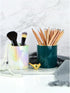 Ceramic Iridescent Pen Holder - Durable Desk Organizer & Paper Clip for Girls, Women, Office, Classroom, Home