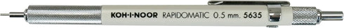 Koh-I-Noor Rapidomatic Mechanical Pencil, 5mm Lead, White