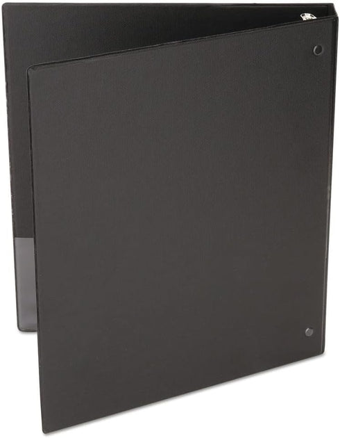 Universal Economy Non-View Round Ring Binder, Black, 0.5" Capacity, 3 Rings
