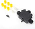 IP68 Waterproof Junction Box, M686 Outdoor Cable 3-Way Electrical Junction Box, Black Plastic