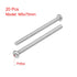 uxcell M5x75mm Machine Screws Phillips Cross Pan Head Screw 304 Stainless Steel Fasteners Bolts 20Pcs