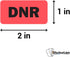 DNR Stickers - 2 x 1 Inch Do Not Resuscitate Sticker DNR Label for Medical Use - 1 Roll, 300 Labels