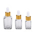 3 Pcs Clear Square Refillable Glass Dropper Bottles Essential Oil Bottles Pipettes Bottles with Funnel 10ml