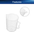 Bettomshin 1Pcs 1000ml Metric Plastic Graduated Beaker, Multipurpose Mixing Cups Measuring Cup for Lab Kitchen